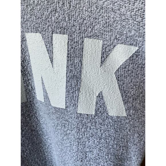 Victoria’s Secret PINK ‘LOVE PINK’ Gray Pullover Sweatshirt - Picture 8 of 8